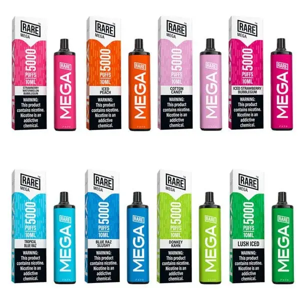 Rare Mega 5000 Puffs 50mg 10mL Disposable