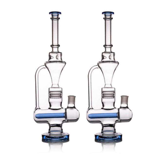 18" Recycler Glass Water Pipe