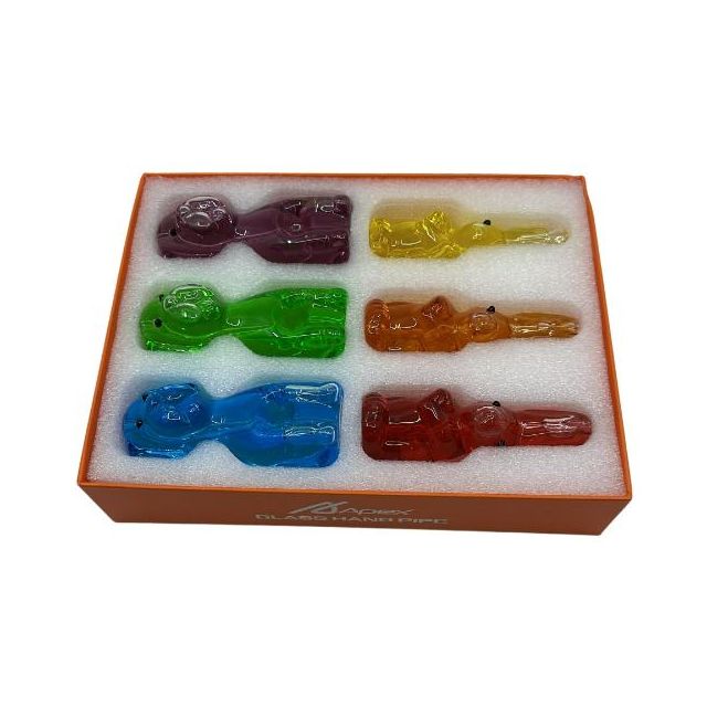 Apex 4" Dog & Bunny Glycerine Hand Pipe