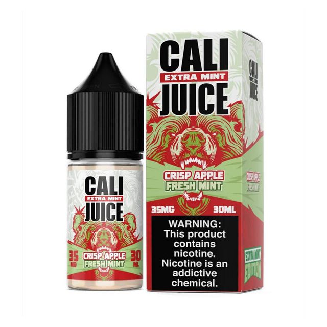 Cali Juice Extra Mint Salt 30mL Series - Crisp Apple Fresh Mint