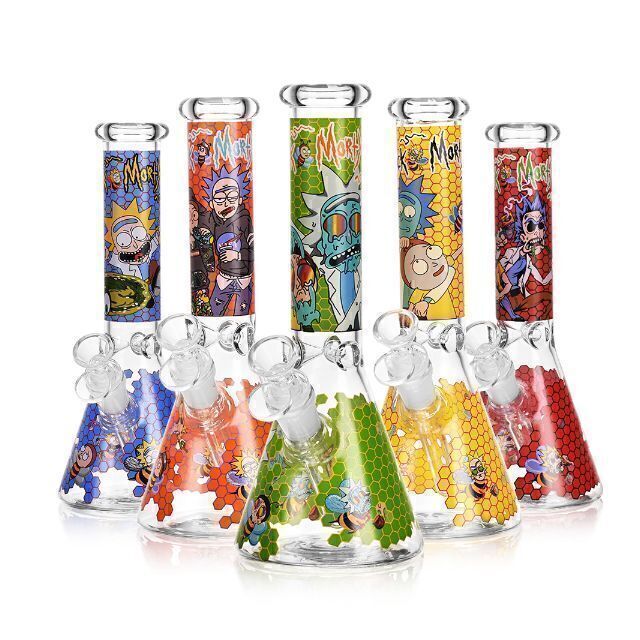 10" Cartoon Hive Ice Catcher Beaker Bong