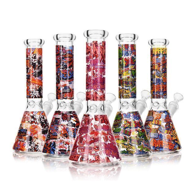 Street Art Wild Water Glass Bongs