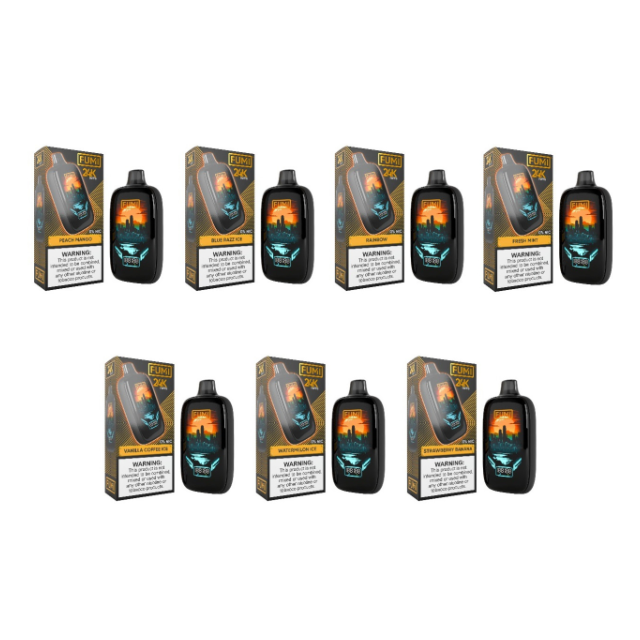 FUMI 24,000 Puffs Zero Nicotine Disposable Best Flavors