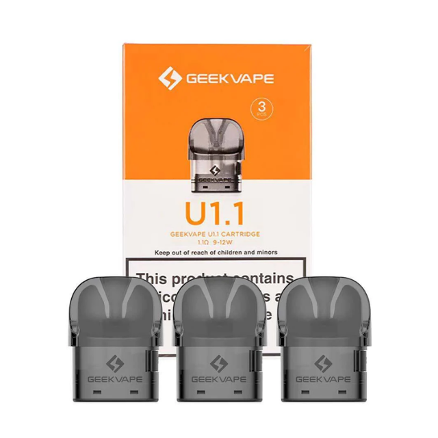 GeekVape U Series Replacement Pods 1.1ohm 2ml (3-Pack)