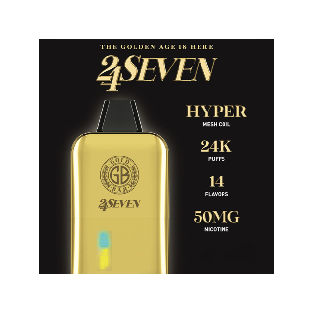 Gold Bar 24Seven 24000 Puff Disposable