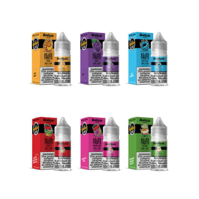 Vapetasia Killer Fruit Salt 30ml for wholesale and bulk pricing from Vape Wholesale USA