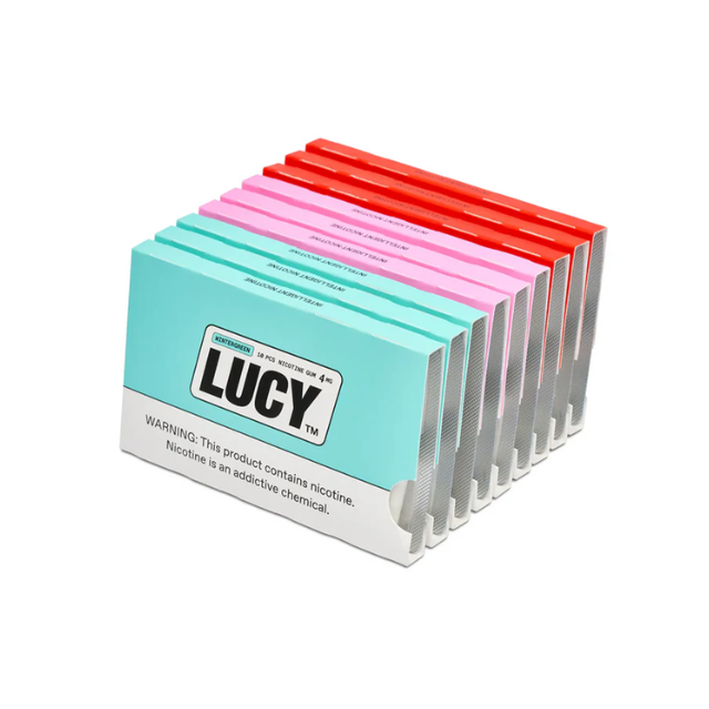 Lucy Nicotine Gum 10 Piece Blister Pack with great wholesale price