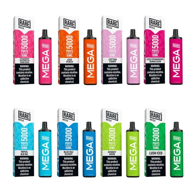 Rare Mega 5000 Puffs 50mg 10mL Disposable