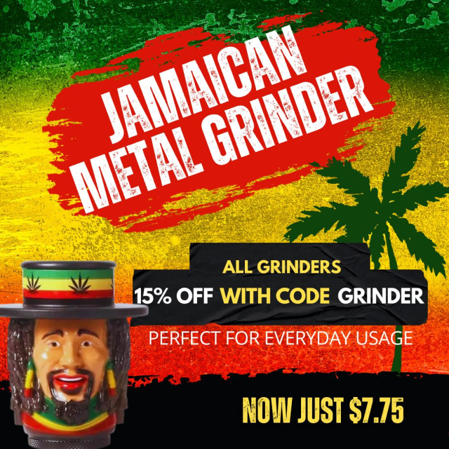 Jamaican Metal Grinder 3 Part
