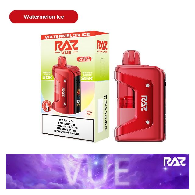 RAZ VUE 50,000 Puffs Disposable 5 Pack Watermelon Ice