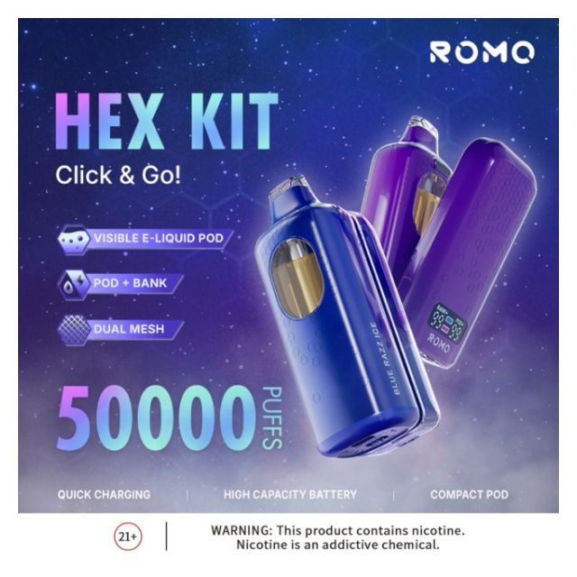 ROMO Hex 50,000 Puffs Disposable Kit