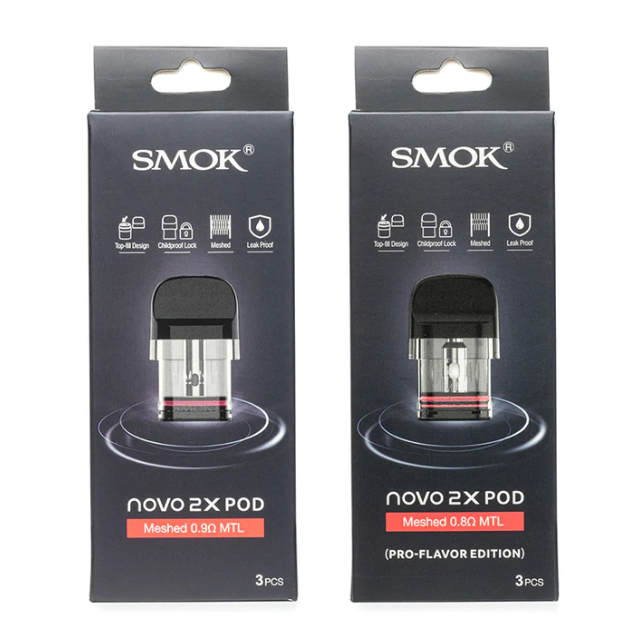 SMOK Novo 2X Replacement Pod 3-Pack for wholesale and bulk pricing from Vape Wholesale USA