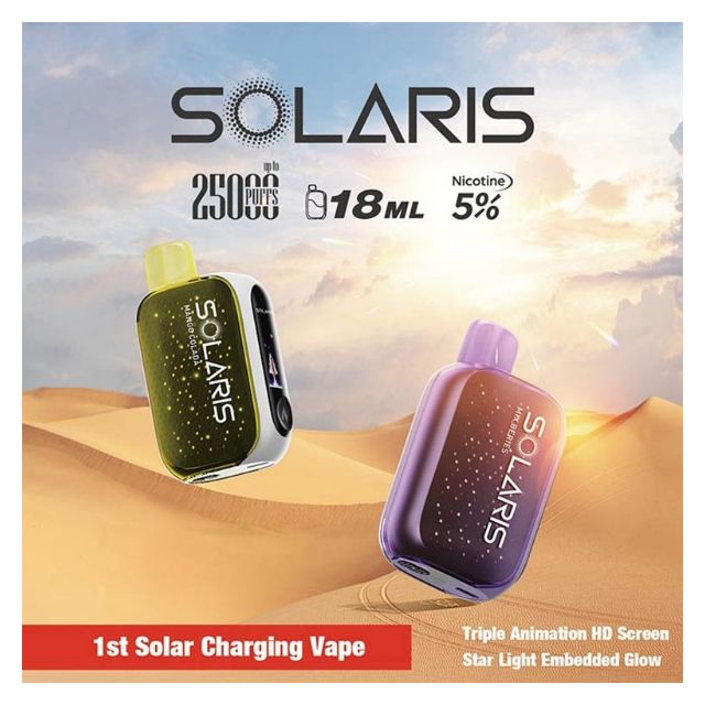 Solaris 25000 Puffs Rechargeable Disposable