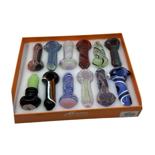 Apex 4" Assorted Color Glass Hand Pipe