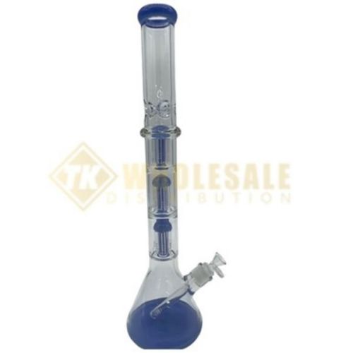 21" Tall Triple Stacked Percolator Glass Breaker Water Pipe