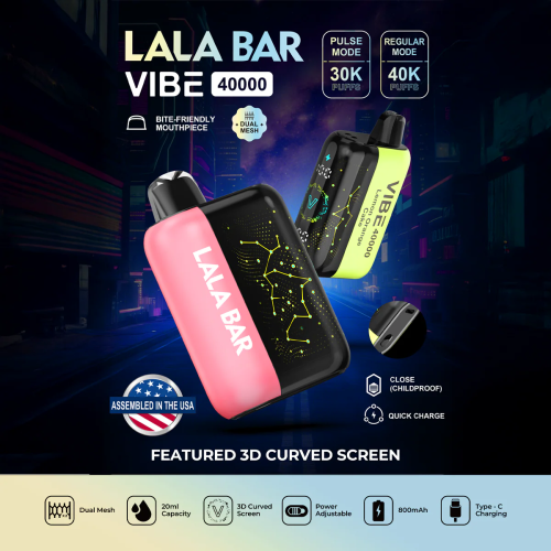 LaLa Bar Vibe 40,000 Puffs Disposable
