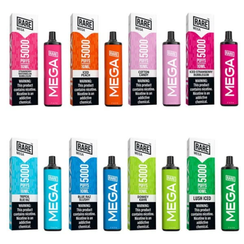 Rare Mega 5000 Puffs 50mg 10mL Disposable