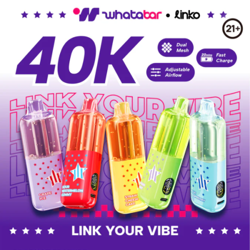 whatabar linko 40K Puff Disposable Device - 40,000 Puffs