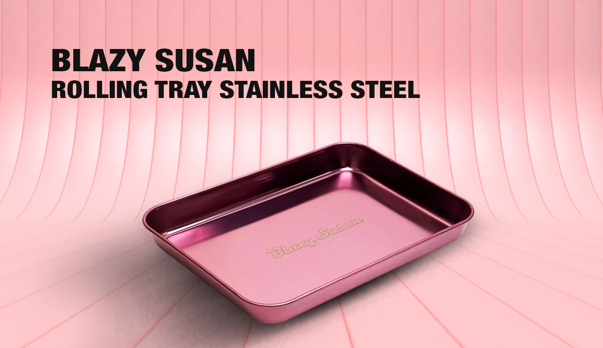 Blazy Susan Rolling Tray Stainless Steel